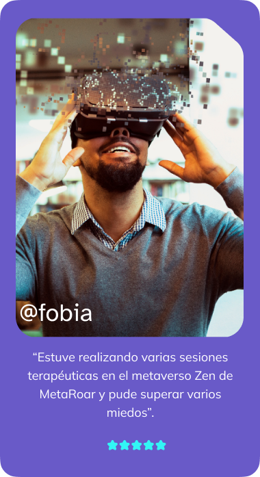 chico con gafas de realidad virtual